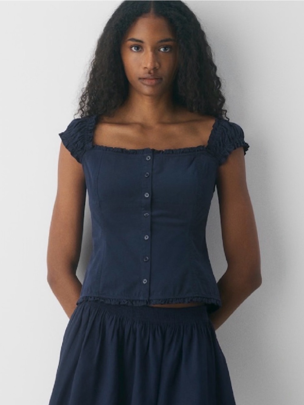 Aritzia Sunday Best Daydream Poplin Top